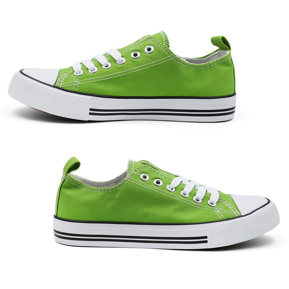 Green Cap Toe Sneaker