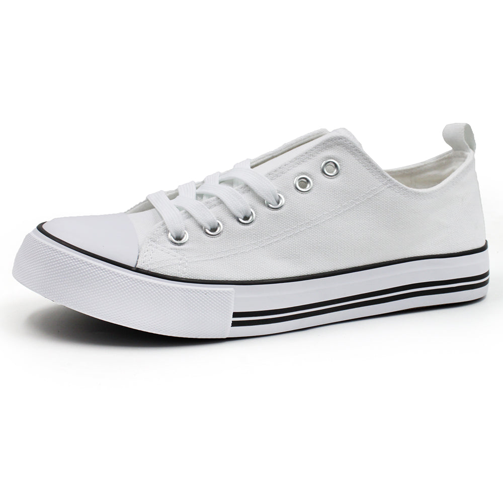 White Cap Toe Sneaker