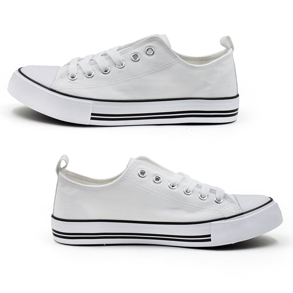 White Cap Toe Sneaker