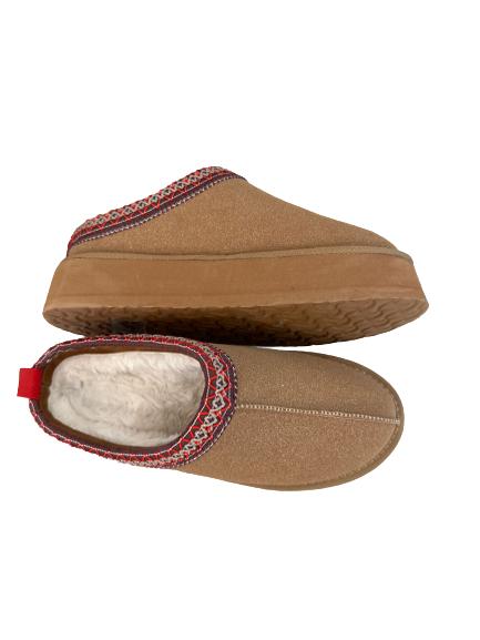 Epic Step Women's Platform Cozy Inside Outside Slipper Fuzzy Inside Casual Mule Slipper